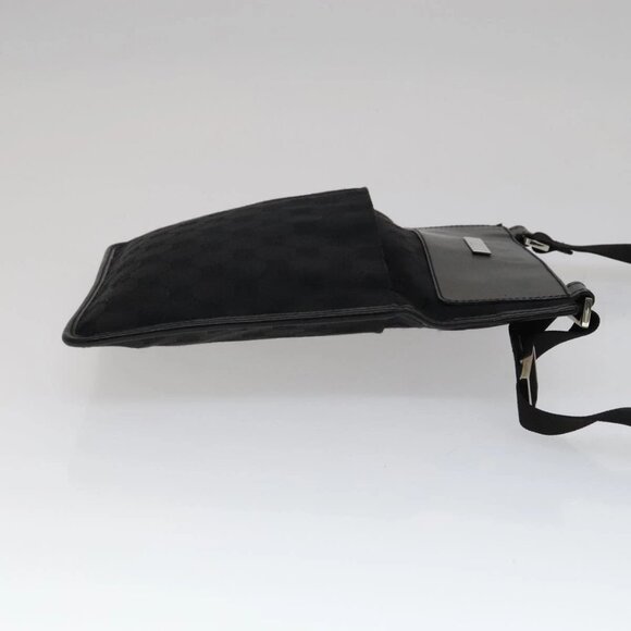 GUCCI GG Canvas Shoulder Bag Black 27639 Auth ep7170 - Picture 6 of 16